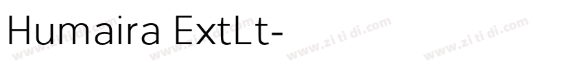 Humaira ExtLt字体转换